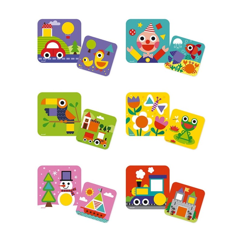 Układanka Drewniana Poznaję Kształty Figury - Janod