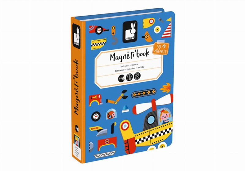 Magnetyczna układanka Pojazdy Magnetibook - Janod