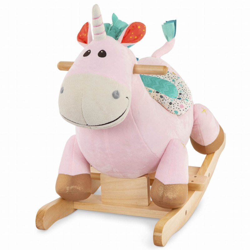 Pluszowy Jednorożec na Biegunach Rodeo Rocker Dilly Dally – b.toys