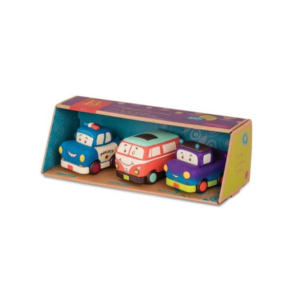 Miękkie Autka z Napędem Mini Wheeee-ls! pick-up - b.toys