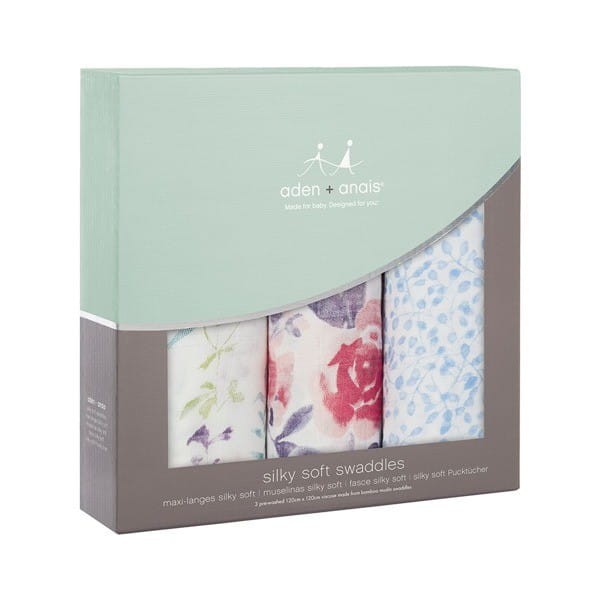 Otulacz Bambusowy Watercolour Garden 3szt. - aden+anais