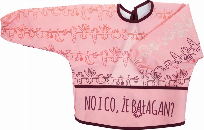 Fartuszek "No I Co, Że Bałagan" Różowy - Alaantkoweblw