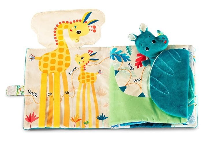 Miękka Książeczka Aktywizująca z Przytulanką Nosorożec Marius - Lilliputiens