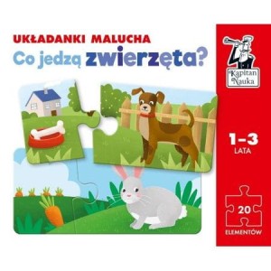 Co jedzą zwierzęta? Puzzle dwuelementowe