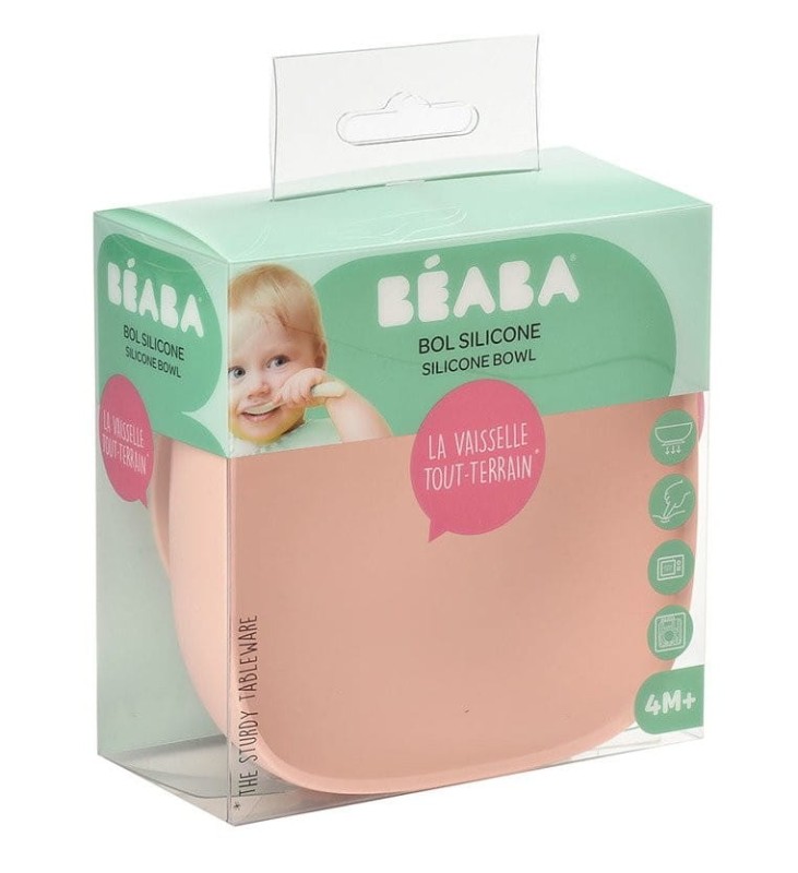 Miseczka Silikonowa z Przyssawką 240 ml Różowa - Beaba