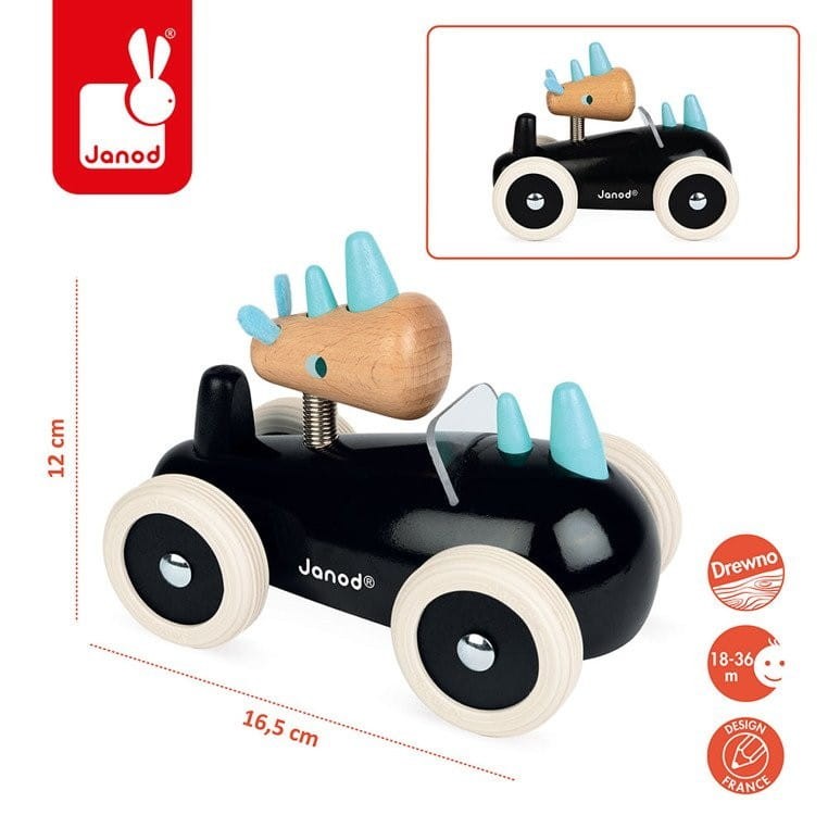 Drewniany Samochód w Stylu Retro Spirit Rony - Janod