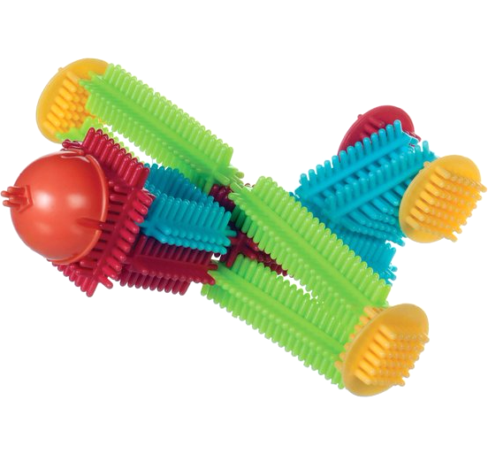 Klocki Jeżyki w Tubie Zestaw Podstawowy 50 el. - Bristle Blocks