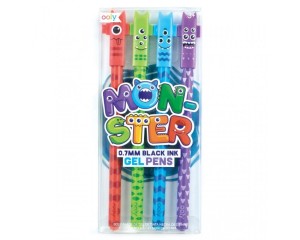 Długopisy Żelowe 4szt. Połączone Potworki - Ooly