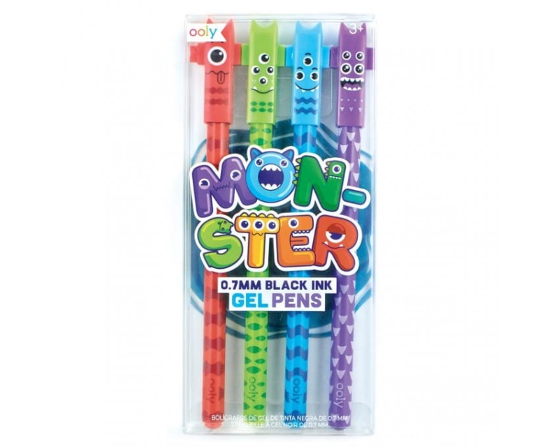 Długopisy Żelowe 4szt. Połączone Potworki - Ooly