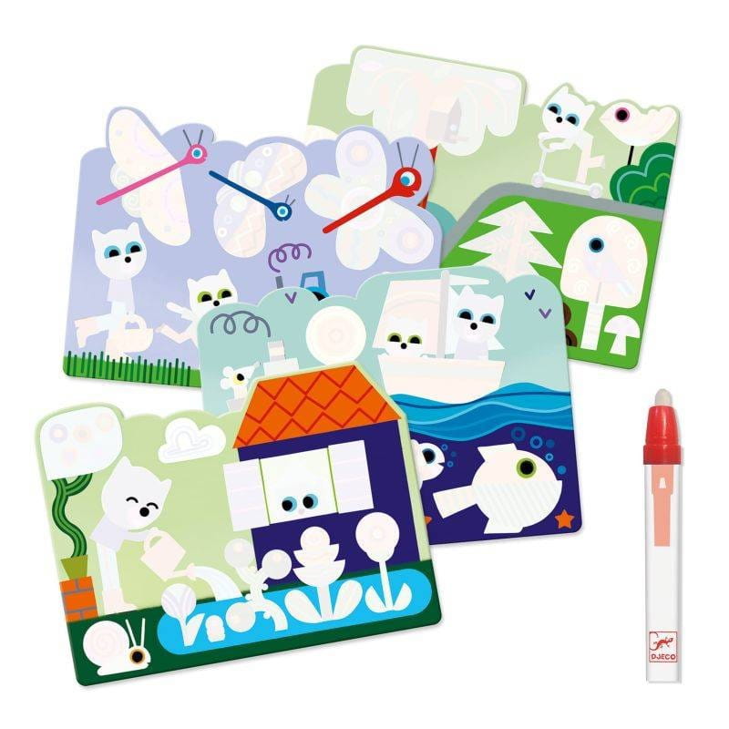 Wodna kolorowanka Ukryte w ogrodzie - Djeco