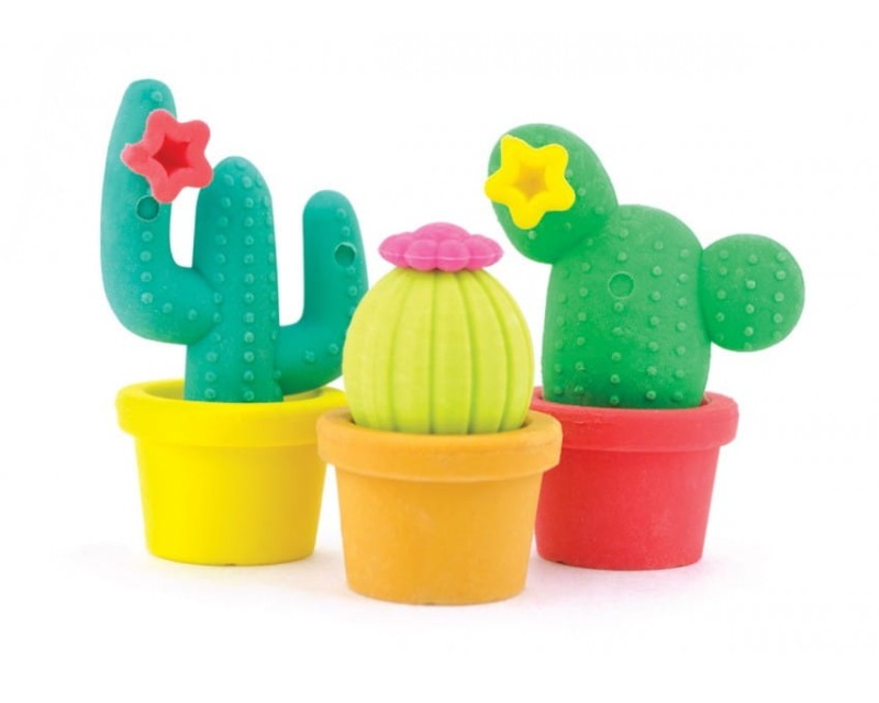 Pachnące gumki do mazania Kaktusy 3 szt. - Ooly