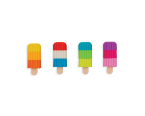 Pachnące gumki do mazania Lody na Patyku 4 szt. - Ooly