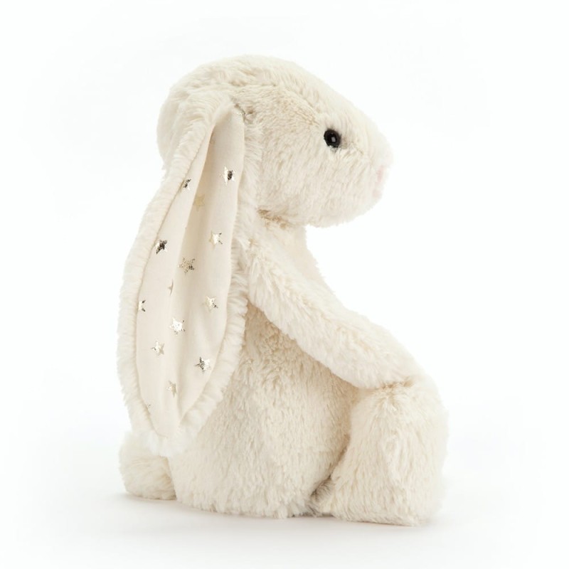 Pluszowy Króliczek 31 cm Biały Uszka w Gwiazdki - Jellycat