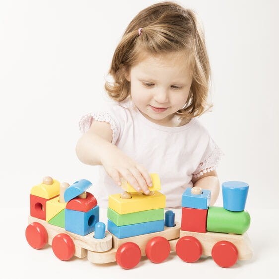 Drewniany Pociąg z Klockami - Melissa and Doug