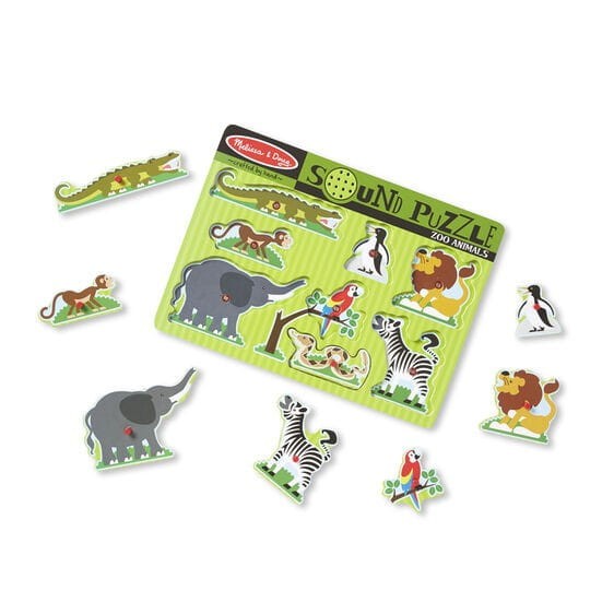 Puzzle Dźwiękowe Zwierzęta z Zoo - Melissa & Doug