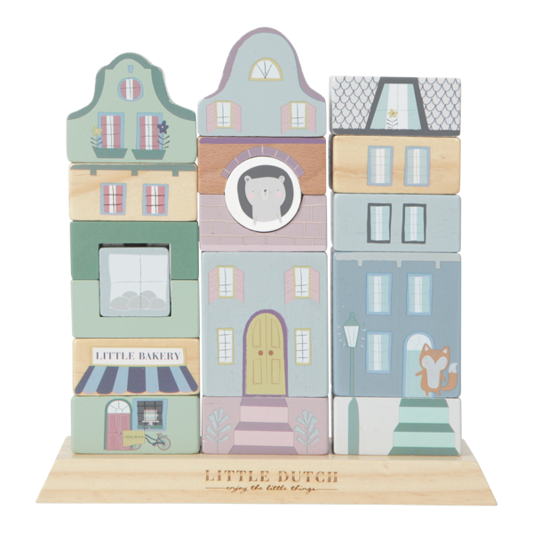 Klocki Kamieniczka Mięta - Little Dutch