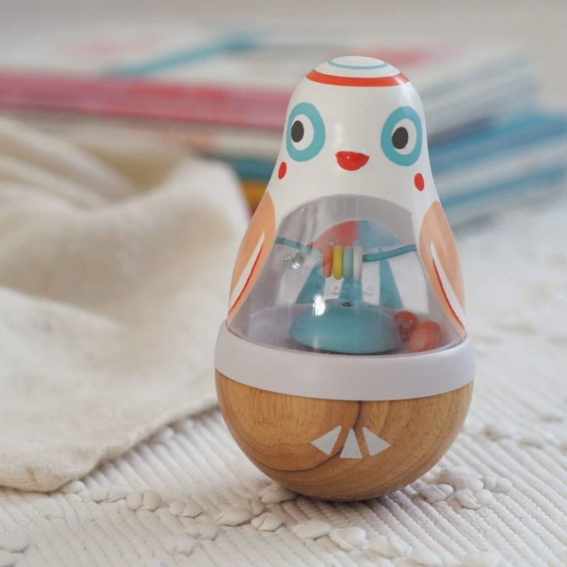 Grzechotka Wańka - Wstańka z Dźwiękiem Baby Poli - Djeco