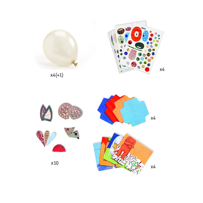 Zabawka z Balonów Zwierzęta DIY Zestaw do Dekoracji - Djeco