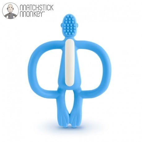 Małpka Gryzak na Ząbkowanie Light Blue - Matchstick Monkey