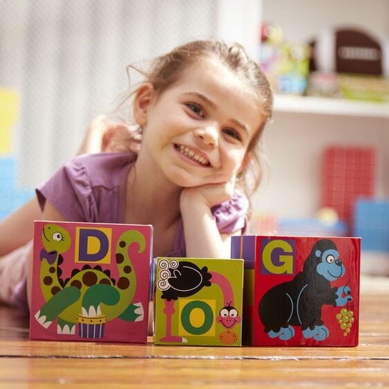 Piramida Wieża 10 Kostek Alfabet - Melissa and Doug