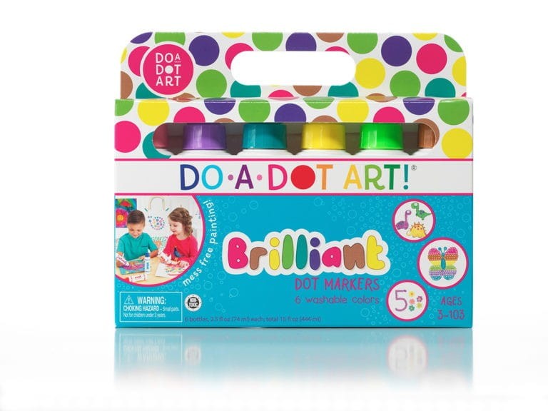 Farby Kropkowe Flamastry 6 szt. Błyszczące - Do-A-Dot Art