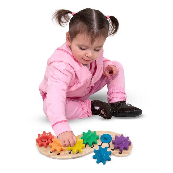 Układanka Kolorowa Gąsienica Koła Zębate dla Dzieci - Melissa & Doug