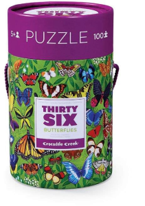 Puzzle 100 el. w Tubie Motyle - Crocodile Creek