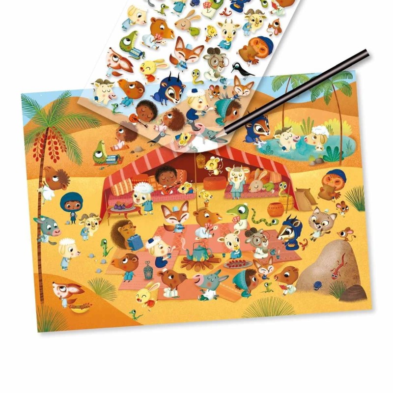 Kalkomania Aranżowanie Przestrzeni Krainy - Djeco