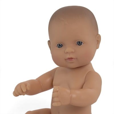 Pachnąca Lalka Chłopiec Europejczyk 32 cm + ubranko - Miniland Doll