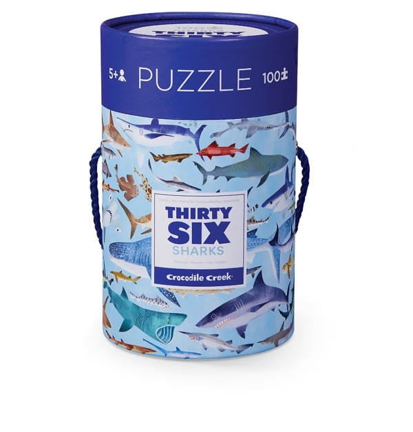 Puzzle 100 el. w Tubie Rekiny - Crocodile Creek