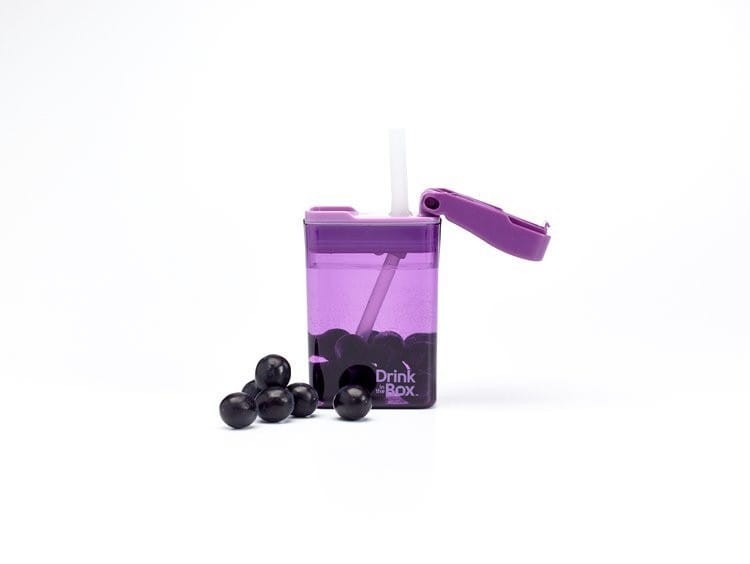 Bidon ze Słomką Fioletowy 235 ml - Drink in the Box