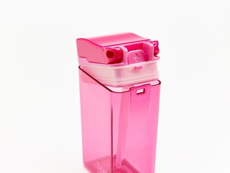 Bidon ze Słomką Różowy 235 ml - Drink in the Box