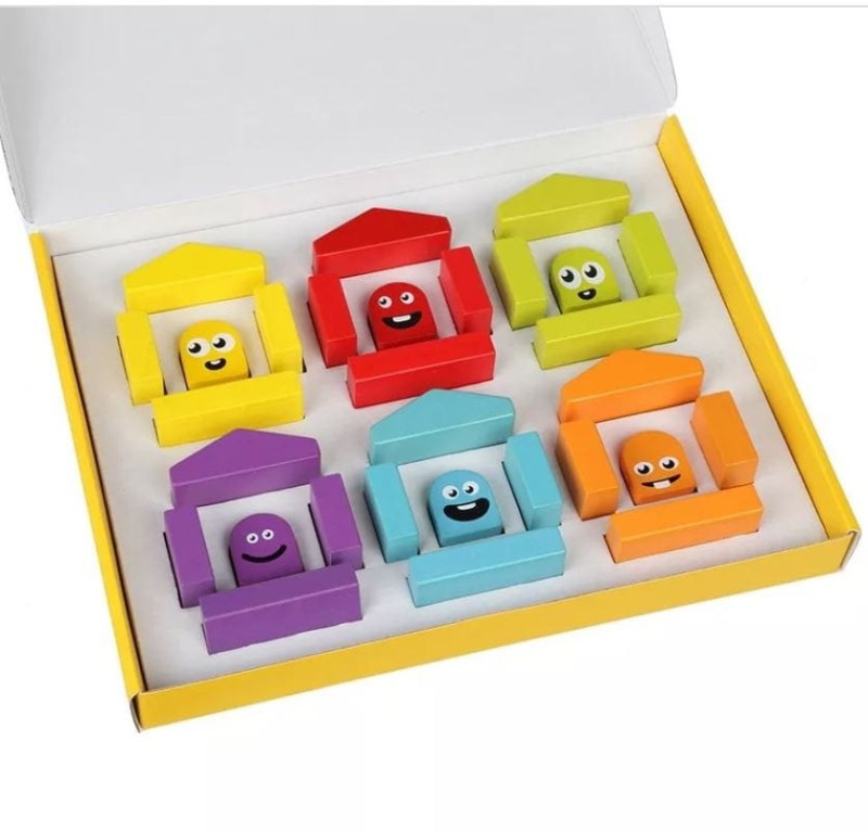 Klocki Drewniane z Emocjami - Cubika