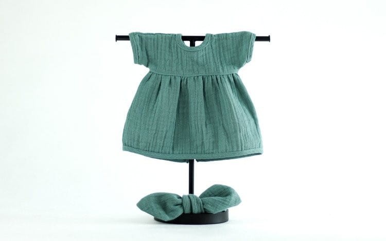 Sukienka i Opaska Pin Up Frosty Green do Lalki 38 cm - Miniland