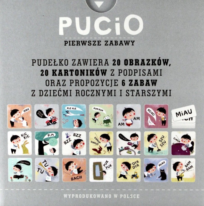 Pucio. Pierwsze zabawy. Zestaw 6 gier - Nasza Księgarnia