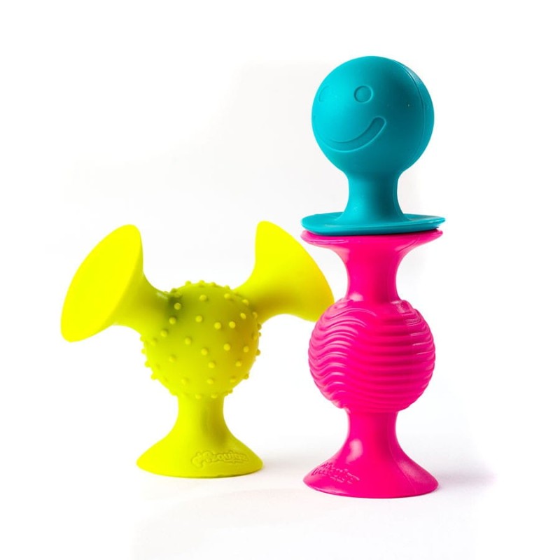 Duże silikonowe przyssawki sensoryczne pipSquigz - Fat Brain Toys