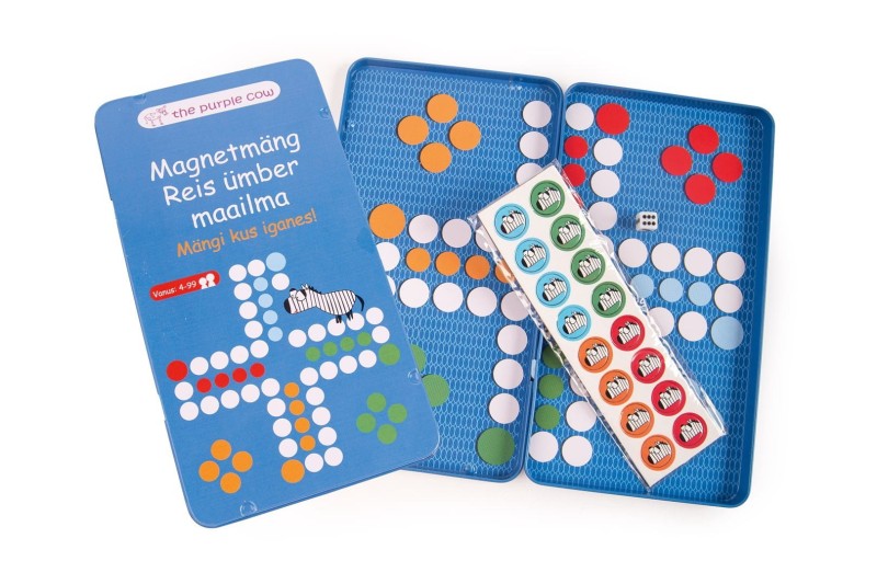Gra magnetyczna The Purple Cow - Chińczyk/Ludo