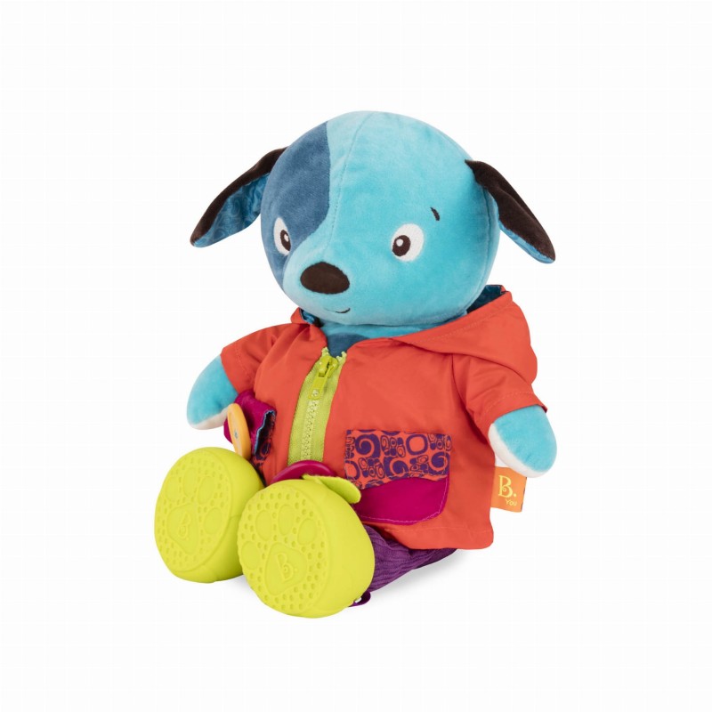 Piesek chichotek do nauki ubierania Giggly Zippies Woofy - b.toys