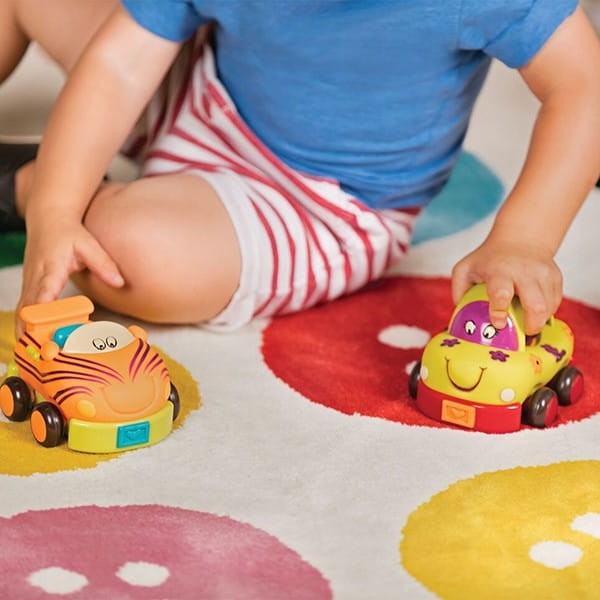 Autka miękkie zestaw 4 sztuk Wheeee-Is! - B.toys