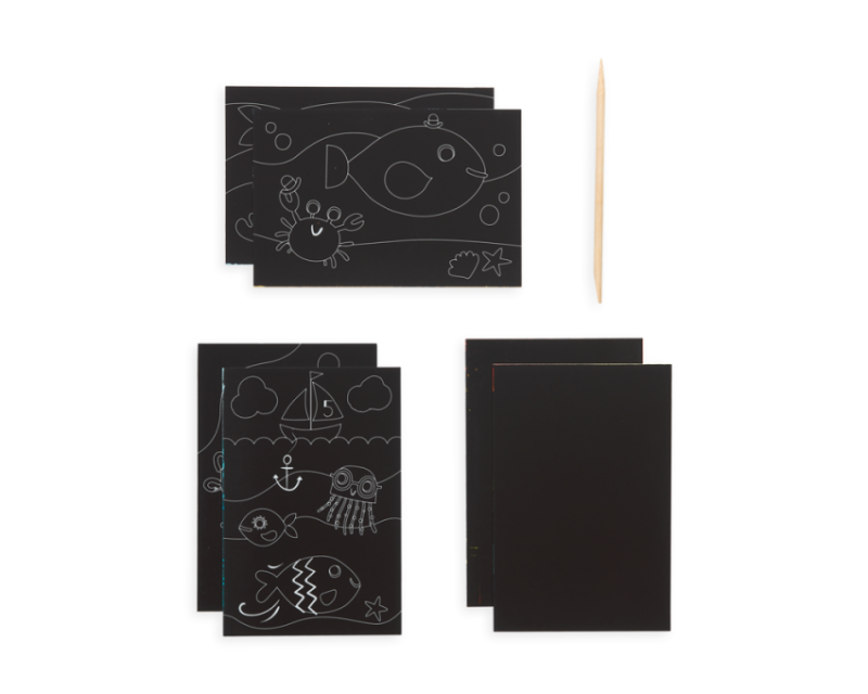 Zdrapywanki Rybki Scratch & Scribble - Ooly