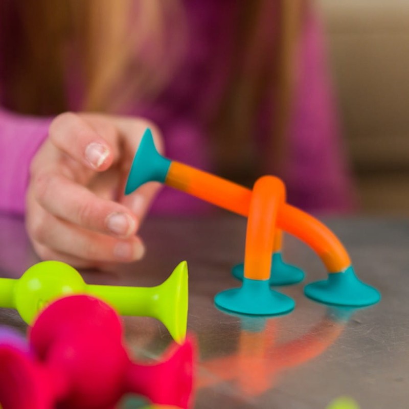 Klocki Silikonowe Przyssawki Squigz Toobz - Fat Brain Toys