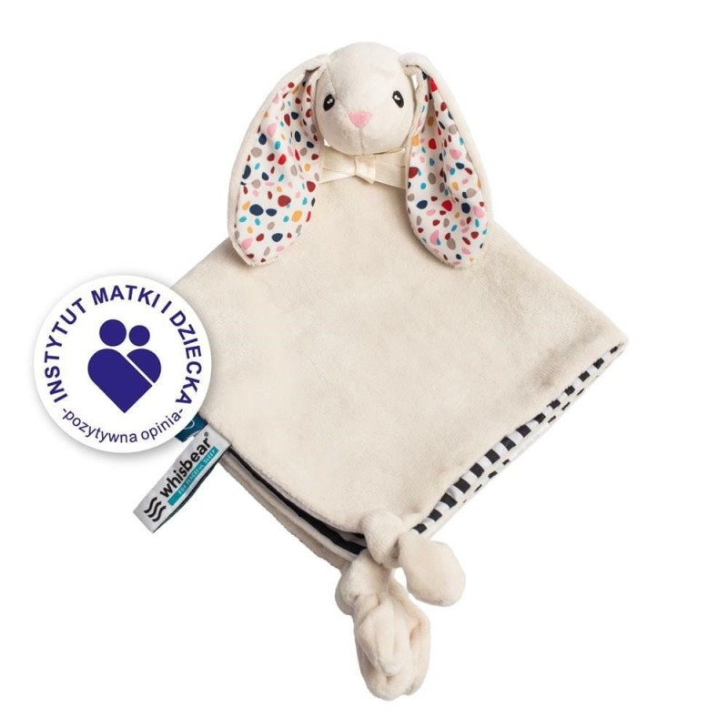 Kocyk Przytulanka Króliczek DouDou kremowy - Whisbear
