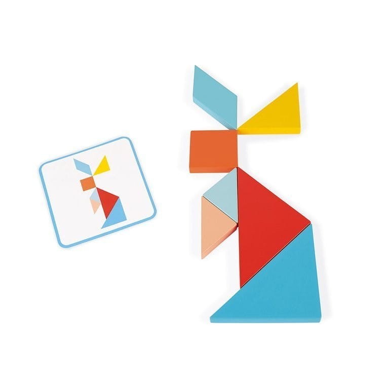 Tangram Układanka drewniana - Janod