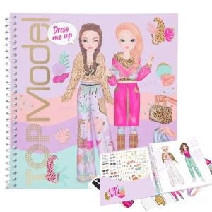 Szkicownik z Naklejkami Ubieranki Dress Me Up - Top Model