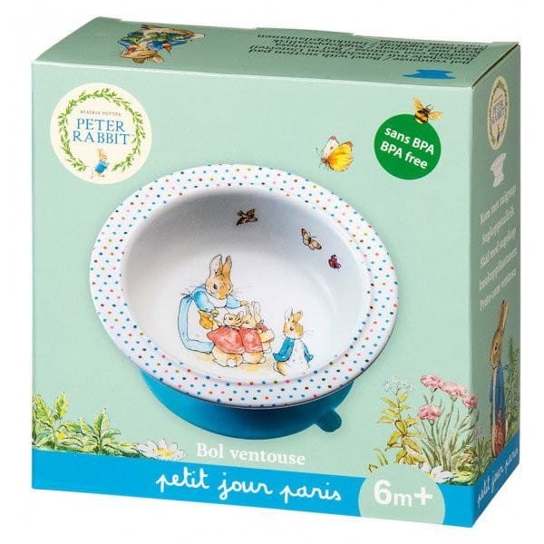 Miseczka dla dzieci z przyssawką Królik Piotruś - Petit Jour Paris