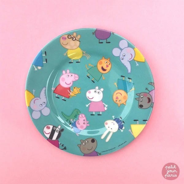 Talerzyk z melaminy 20 cm Świnka Peppa - Petit Jour Paris