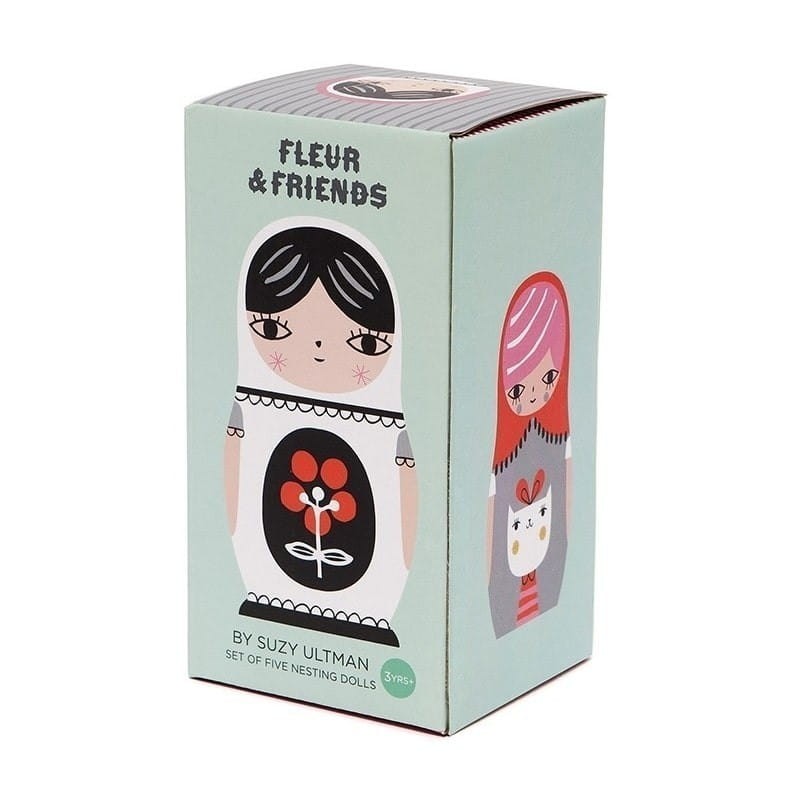 Matrioszki drewniane Fleur & Friends - Petit Monkey