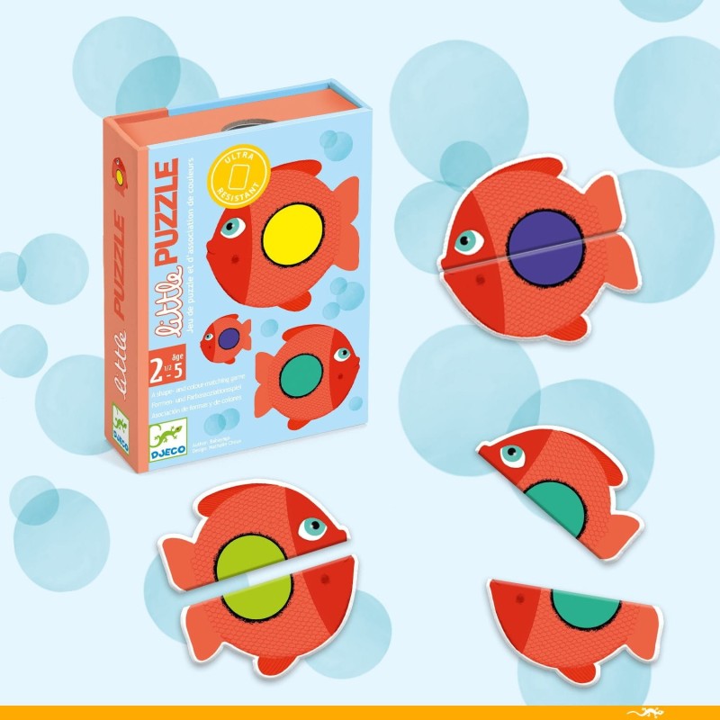 Gra karciana dla maluchów Little Puzzle - Djeco