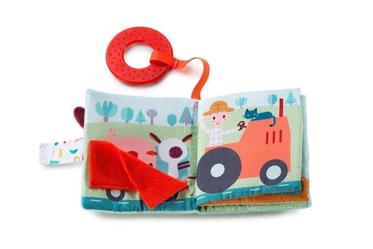 Miękka książeczka z zawieszką Farma - Lilliputiens