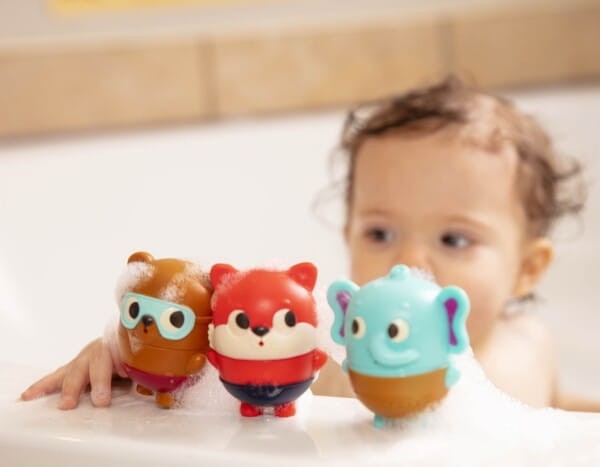 Zestaw 3 sikawki do wody Squish & Splash słonik - B.toys